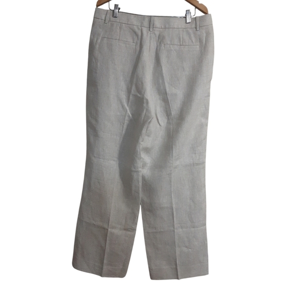 Banana republic pant trousers linen wide leg front pleated casual women 16 event - Picture 9 of 10